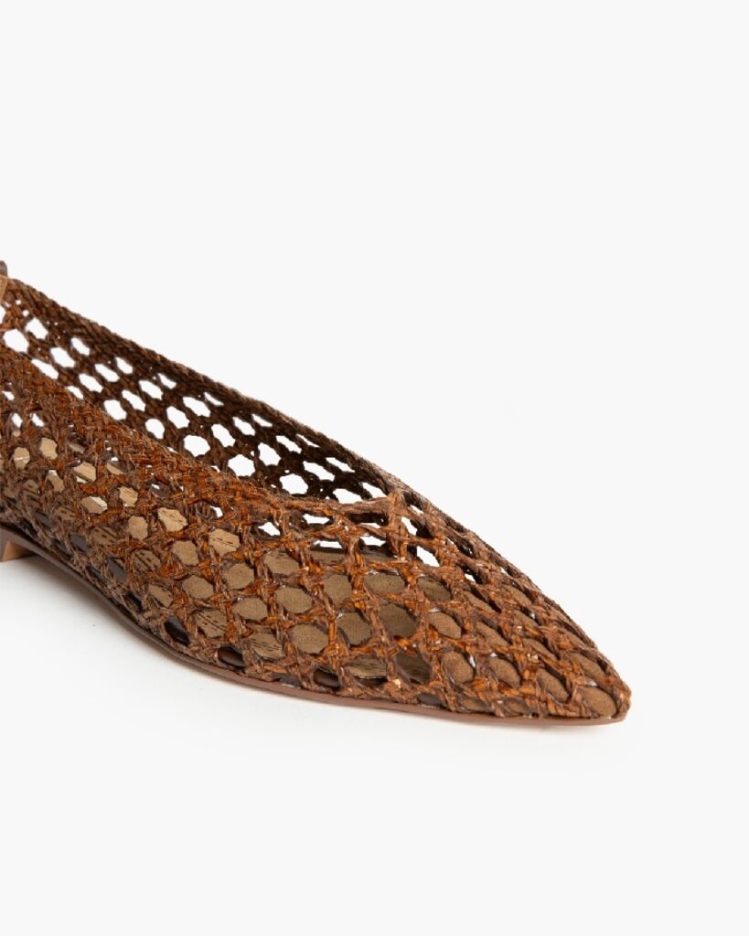 Ballerina Braided.Nappa MARRON