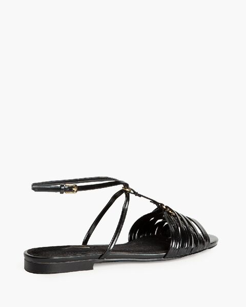 Flat Shoe Vernice NEGRO