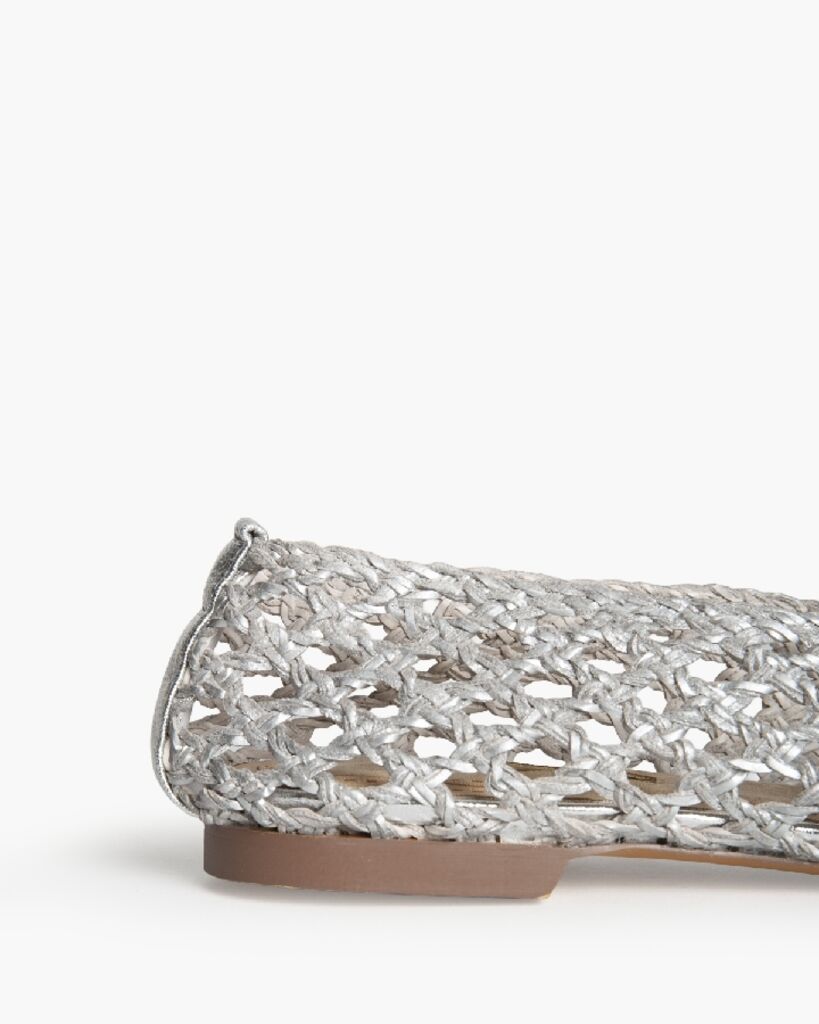 Ballerina Braided Laminato PLATA
