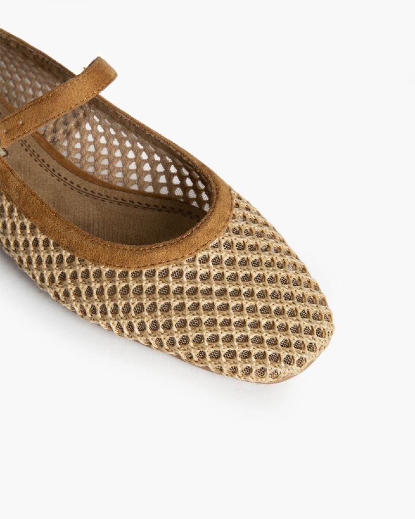 Mary Jane Shoe Cord CAMEL