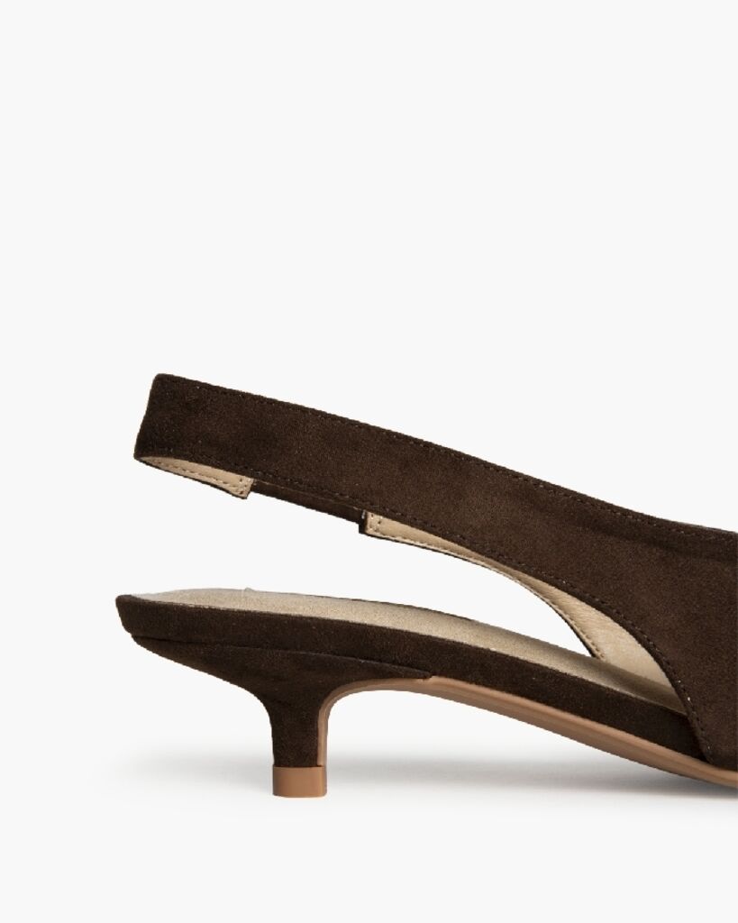 Sling-Back Suede CAFE