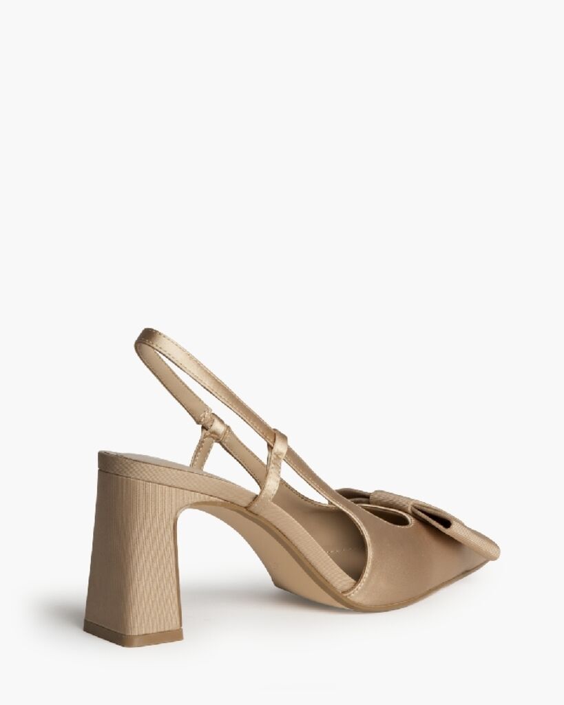 Sling-Back Satin CAMEL