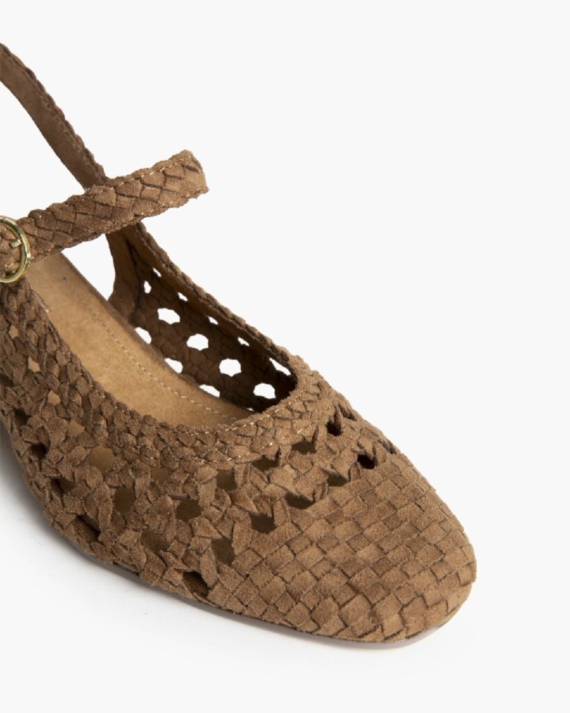 Sling-Back Suede CAMEL