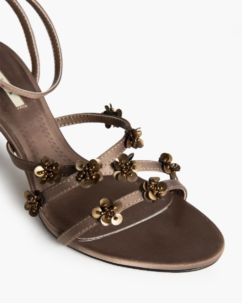 Sandal Satin MARRON