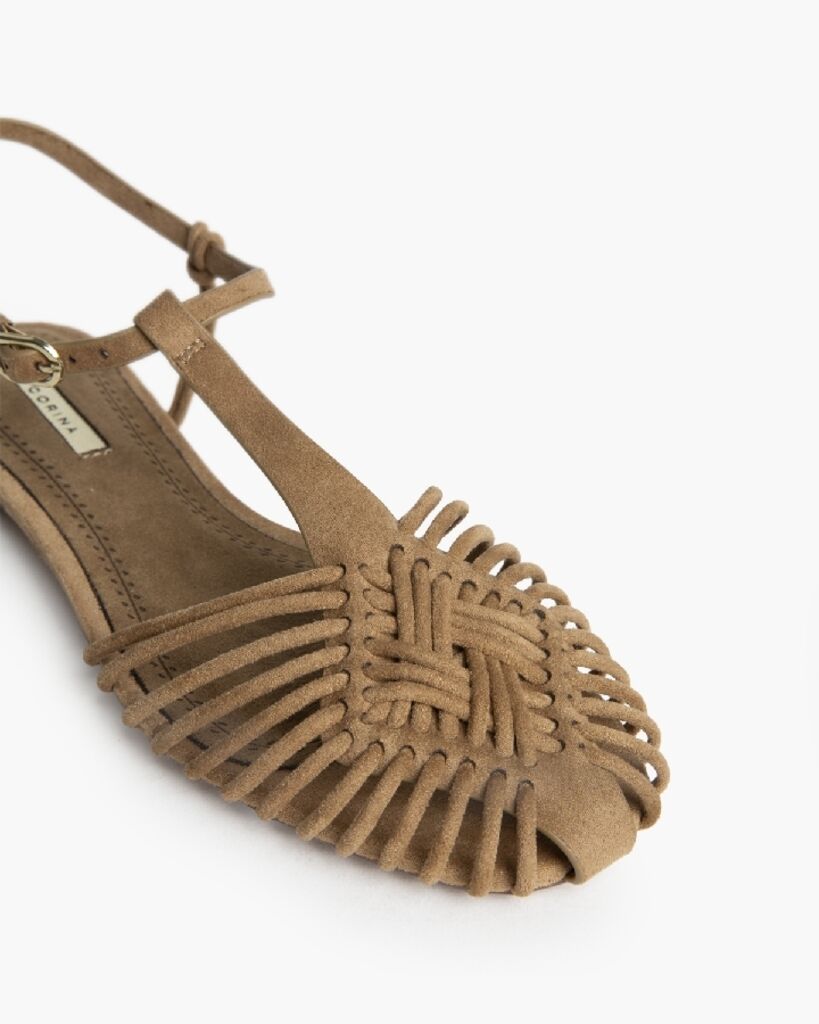 Flat Shoe Suede CAMEL