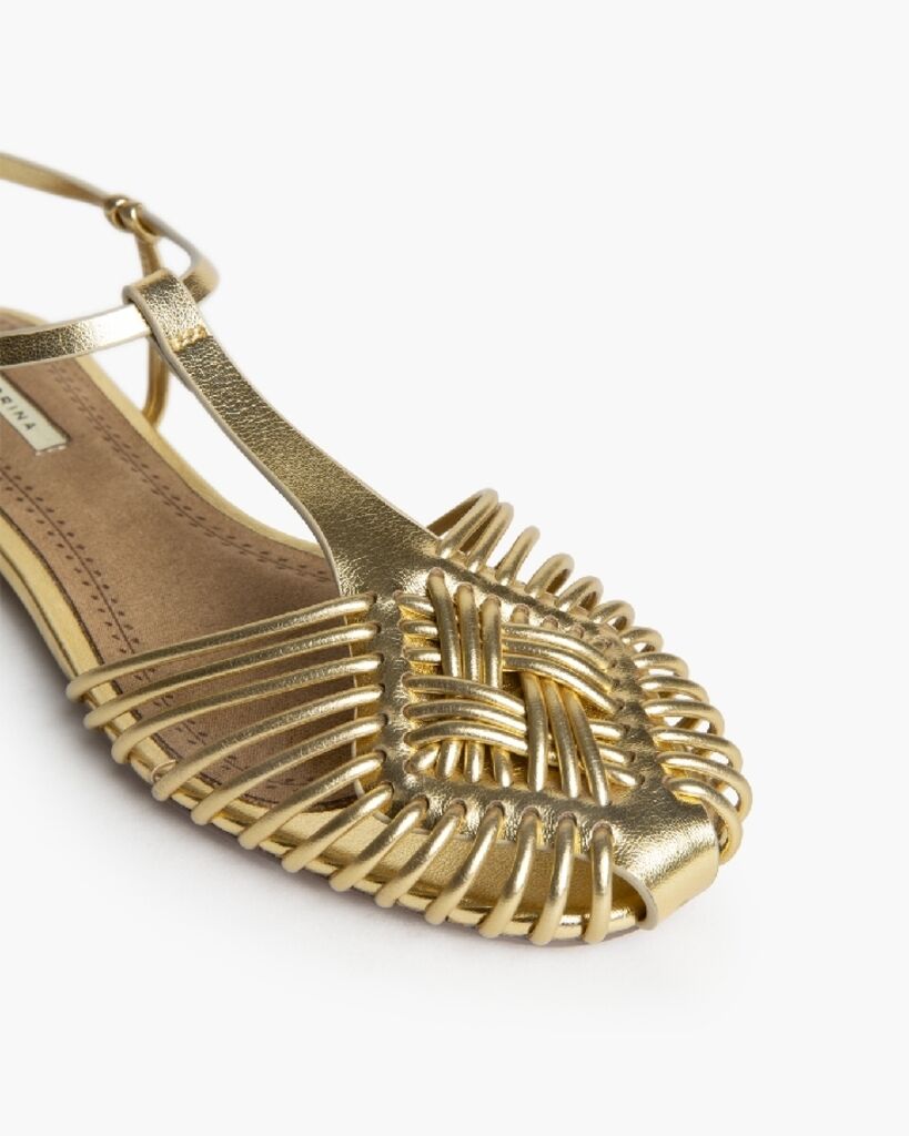 Flat Shoe Laminato ORO