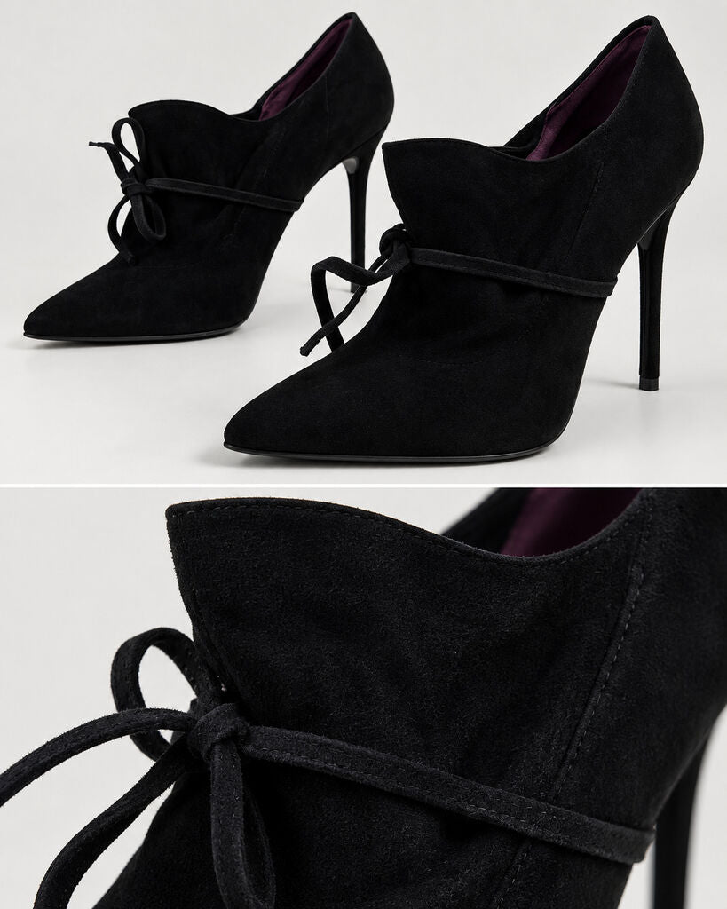 Shoes Suede Nero