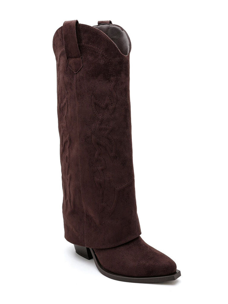 Western Boot Suede BROWN