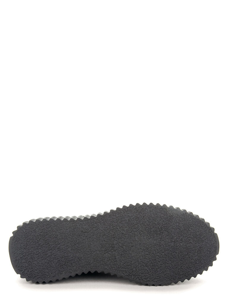 Black Quilted Platform Ankle Boot