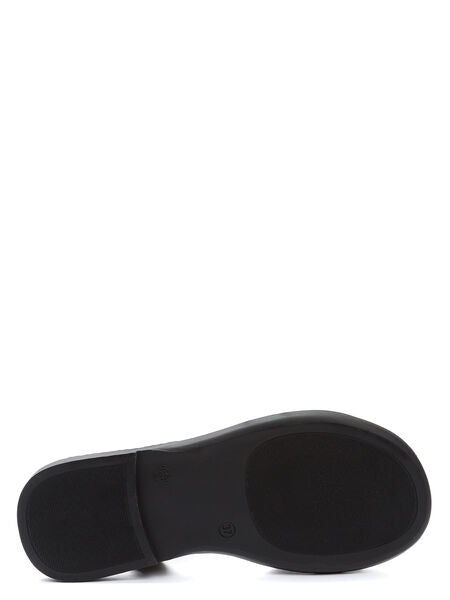 Metallic Textured Sandal with Adjustable Strap