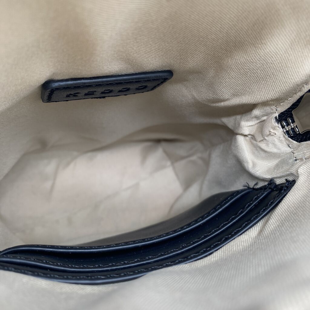 Black Sleek Crossbody Bag with Chain Strap