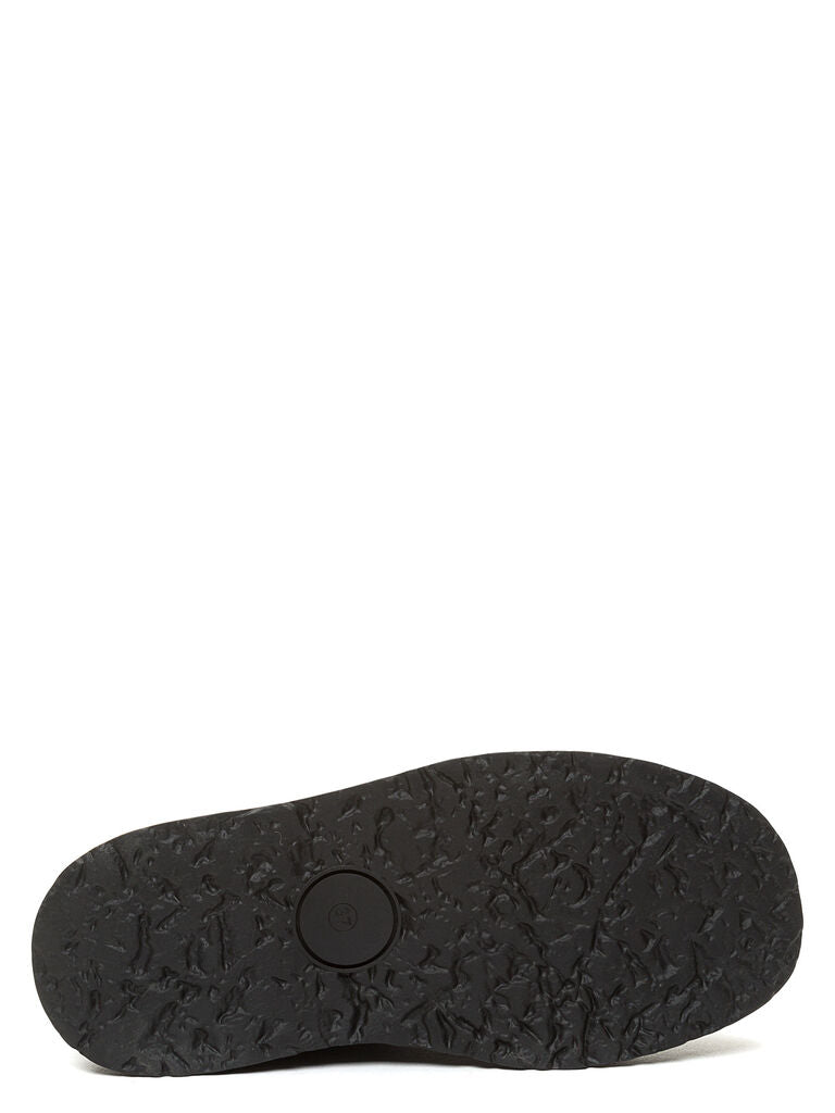 Black Suede Ankle Boot with Lug Sole