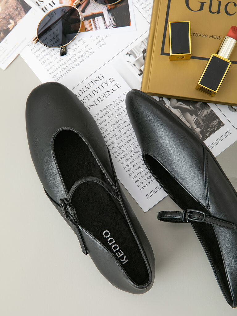 Mary Jane Shoe Nappa BLACK