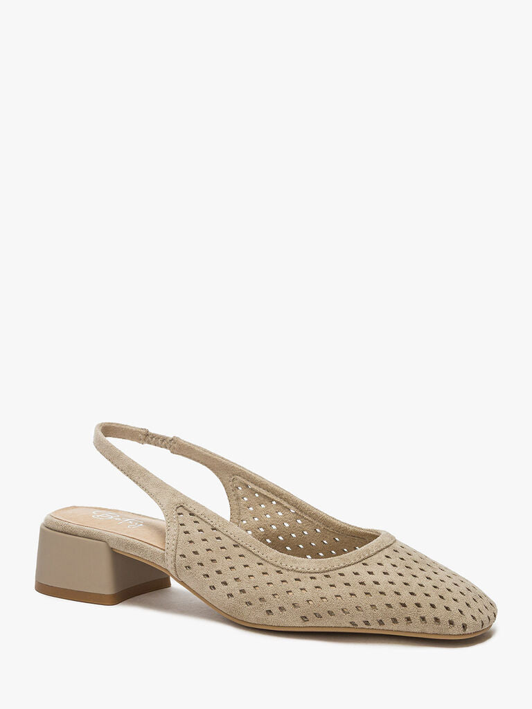 Sling-Back Suede BEIGE