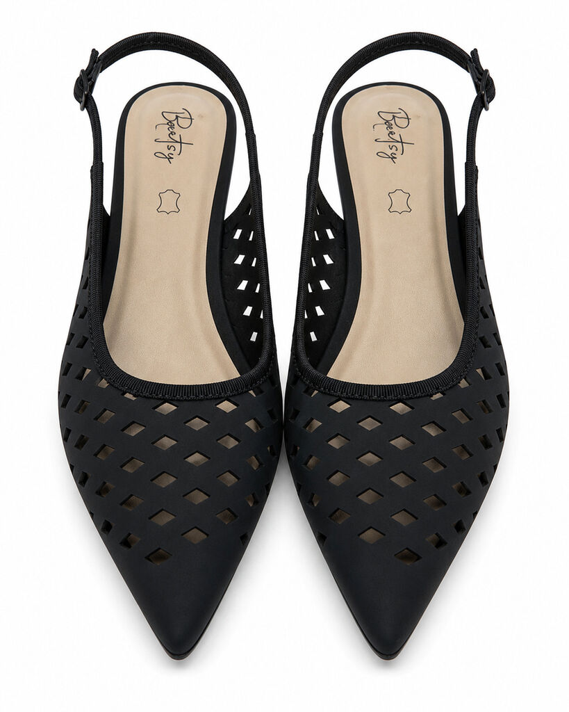 Sling-Back Nabuk BLACK