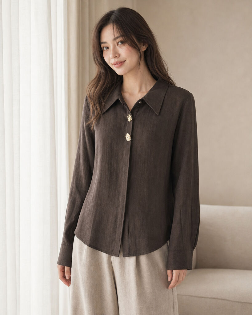 Top Long Sleeves - BROWN