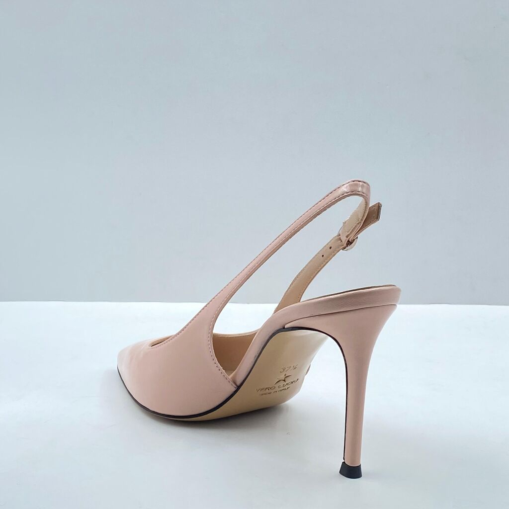 Blush Slingback Stiletto with Pointed Toe