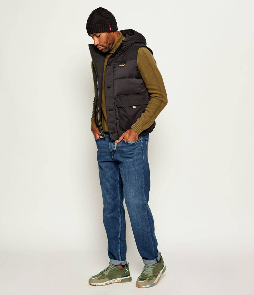 Green Mesh Sneakers with Embroidered Emblem