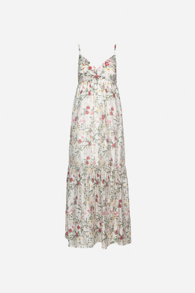 Floral Maxi Dress with Tiered Skirt