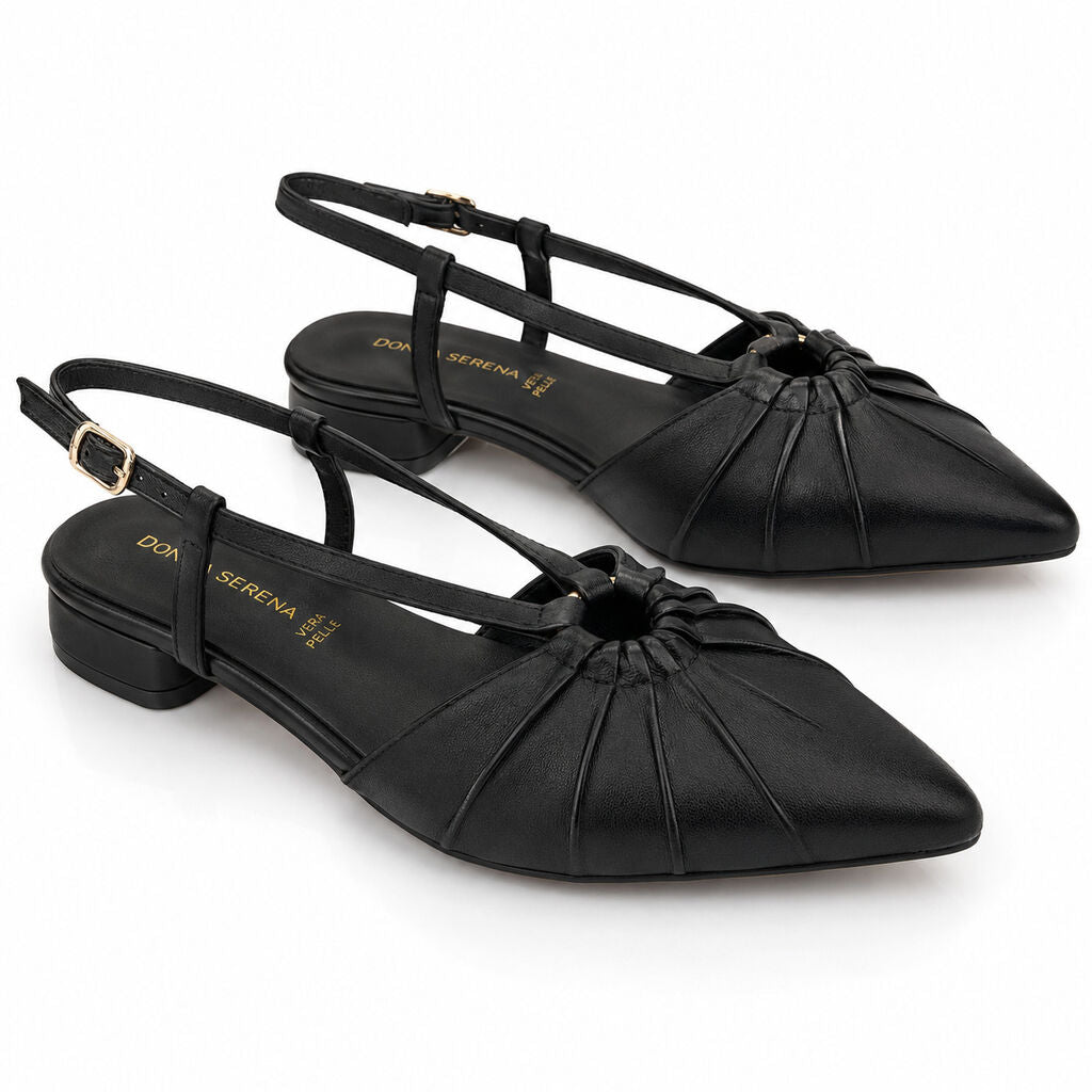 Sling-Back Nappa NERO