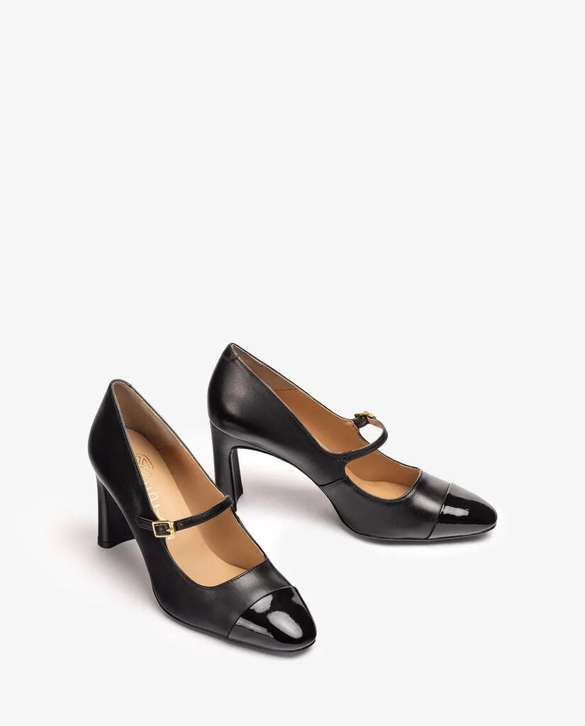 Black Patent Leather Mary Jane Heels