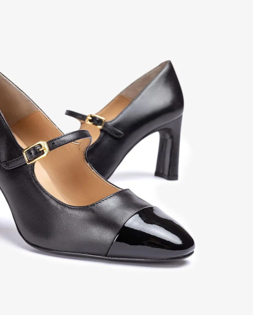 Black Patent Leather Mary Jane Heels