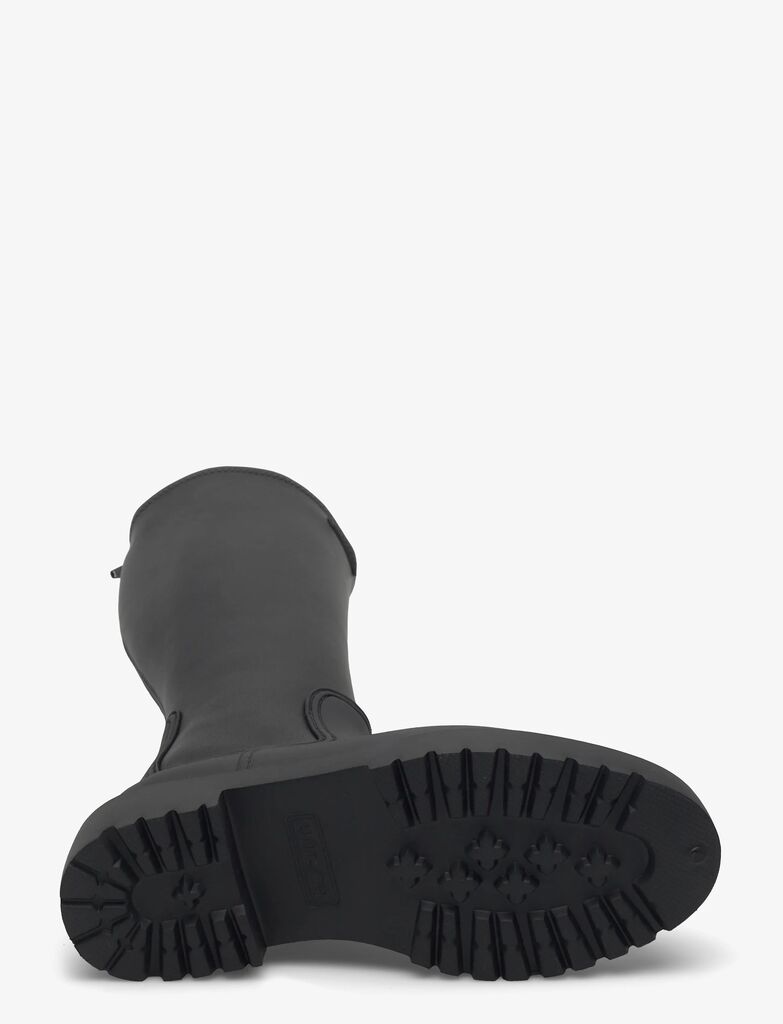 Black Tall Boot with Chunky Sole