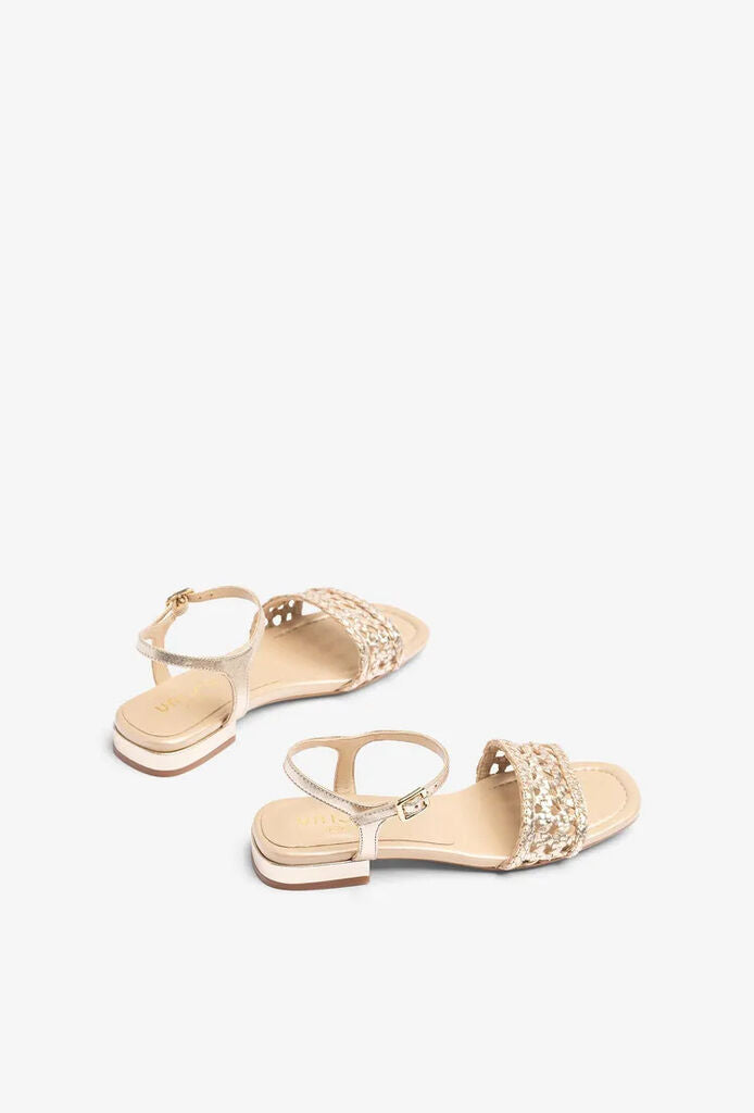 Sandal Braided Laminato PLATINO