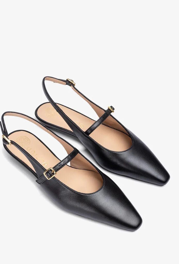 Sling-Back Nappa BLACK