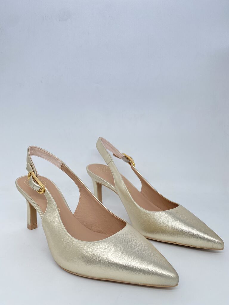 Sling-Back Laminato PLATINO