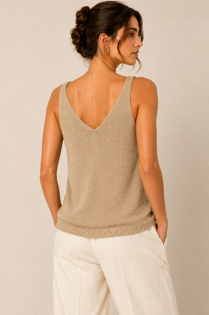 Tank top V-Neck - LILLA
