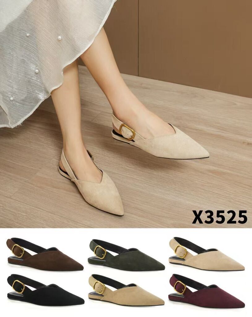 Flat Shoe Suede NERO