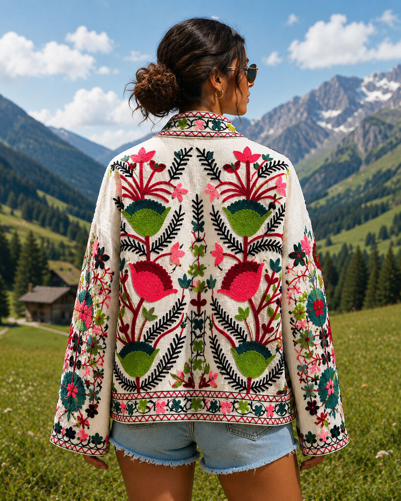 Kaftan Unique WHI/VER