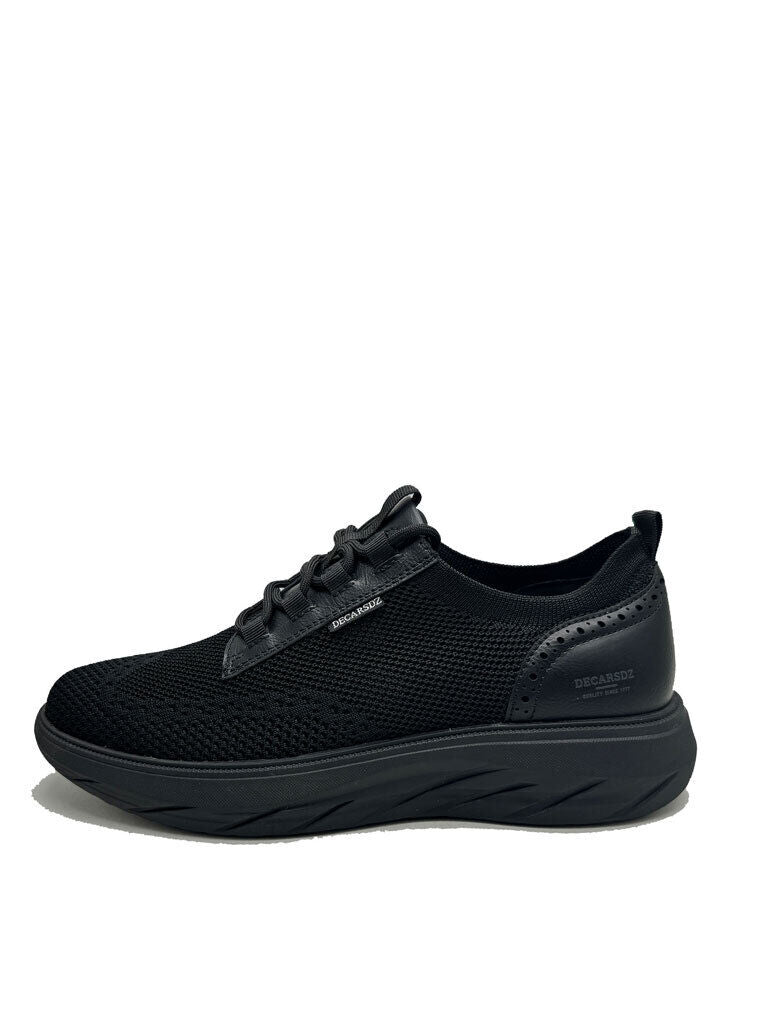 Black Mesh Lace-Up Sneakers Xiaoxatg Women main image 2