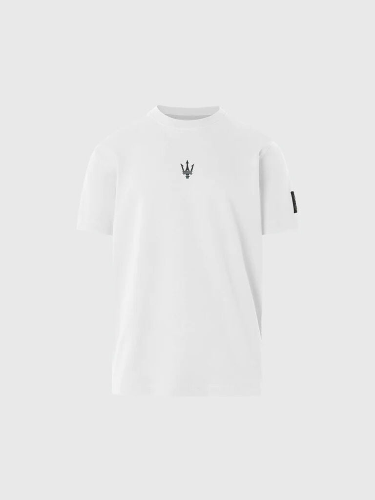 Ivory Logo Cotton Tee with Minimalist Design