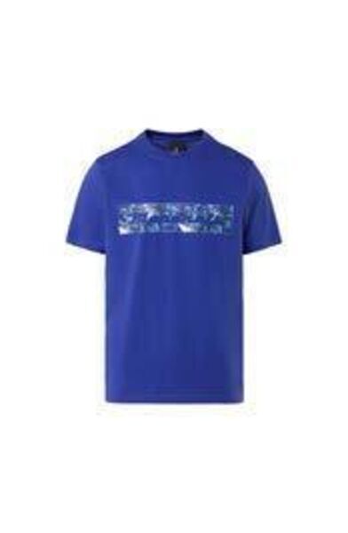 Blue Abstract Graphic T-Shirt