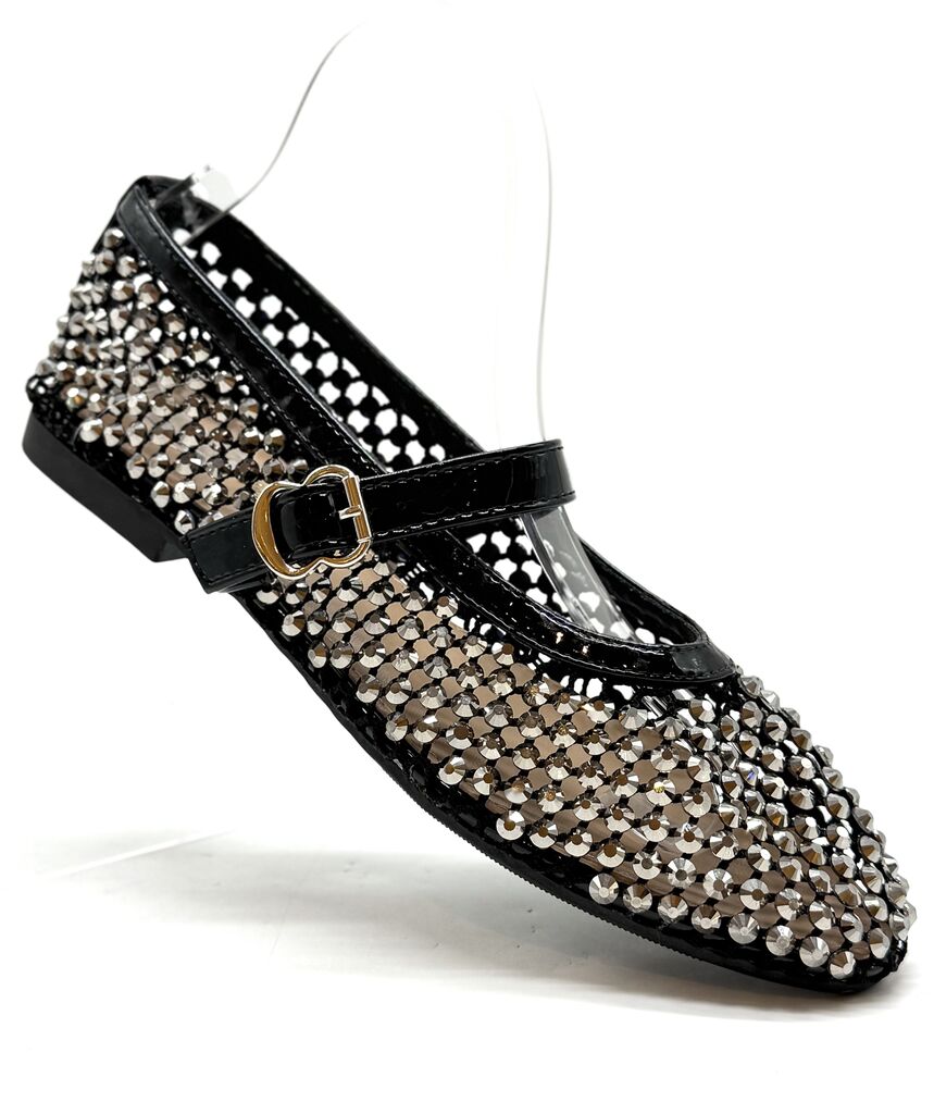 Mary Jane Shoe Strass BLACK