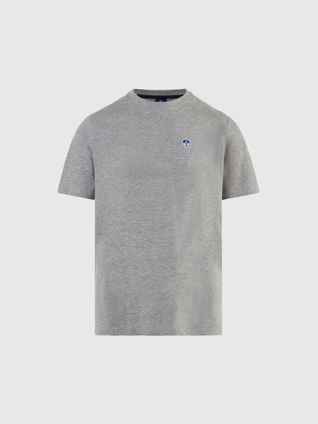 Gray Heather T-Shirt with Subtle Logo Detail
