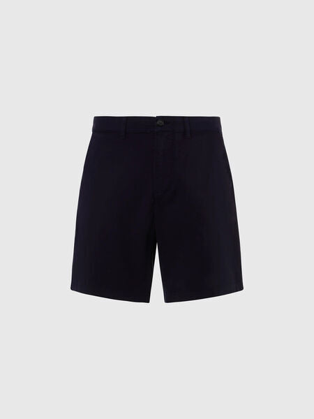 Navy Tailored Shorts with Classic Fit