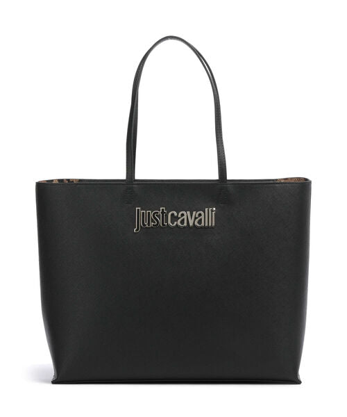 Black Logo Tote Bag with Sleek Finish