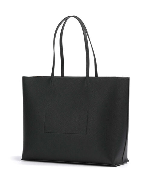 Black Logo Tote Bag with Sleek Finish