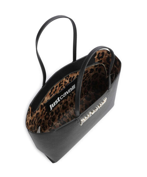 Black Logo Tote Bag with Sleek Finish