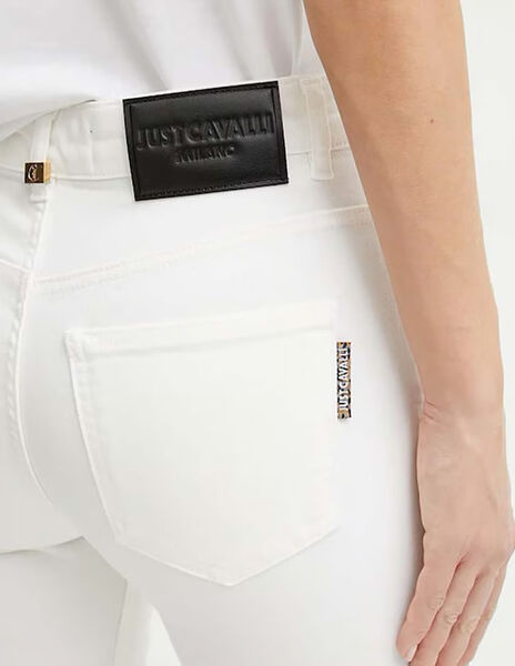 White Flared Jeans with Classic Fit