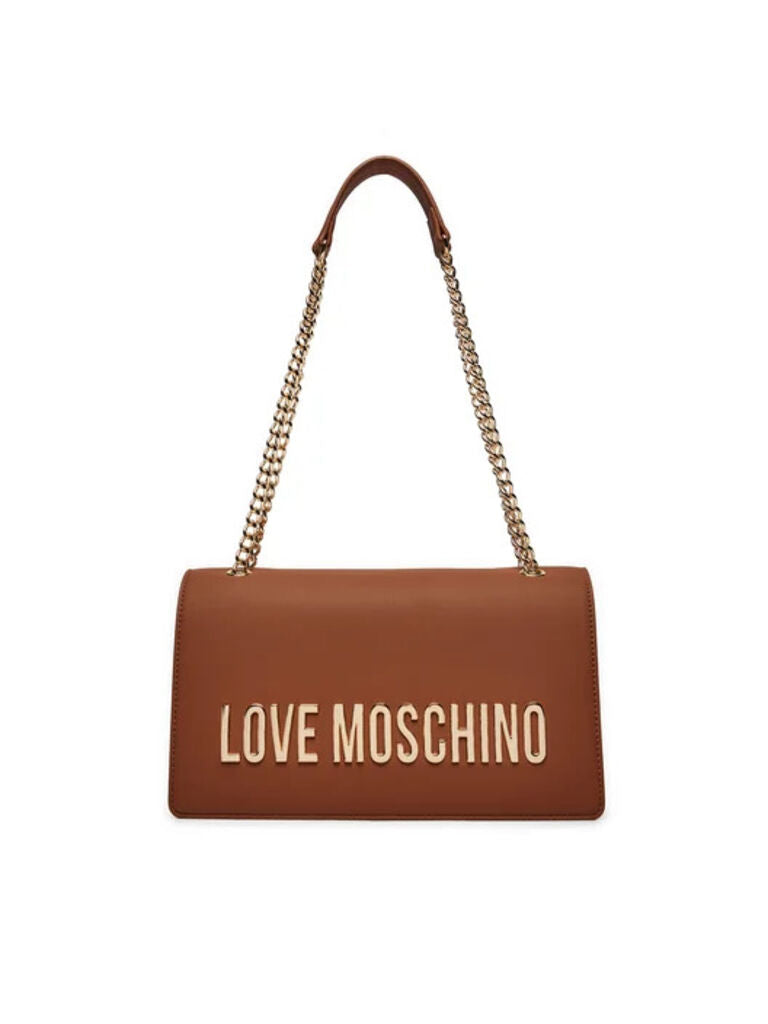 Brown Logo Embossed Crossbody Bag