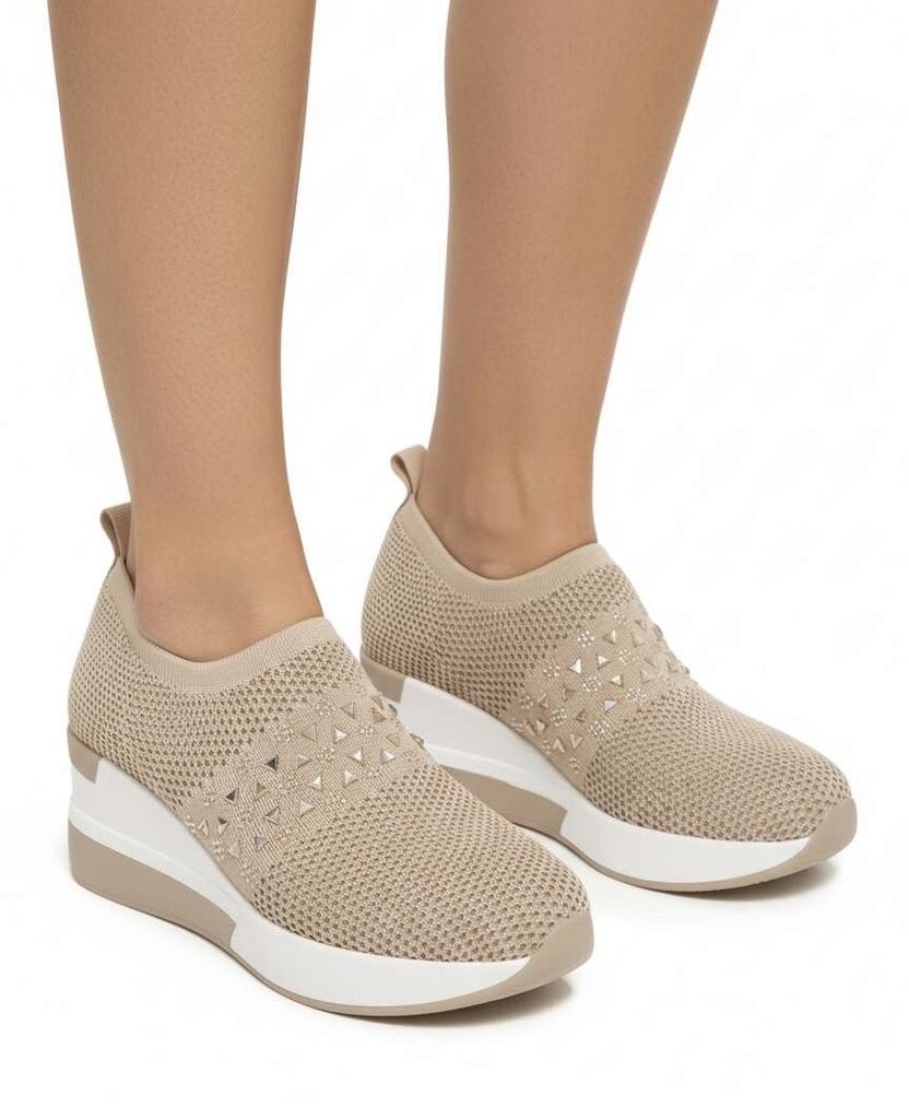 Slip on Sock/Mesh BEIGE