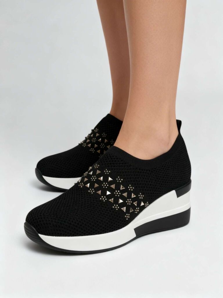 Slip on Sock/Mesh BWHITE