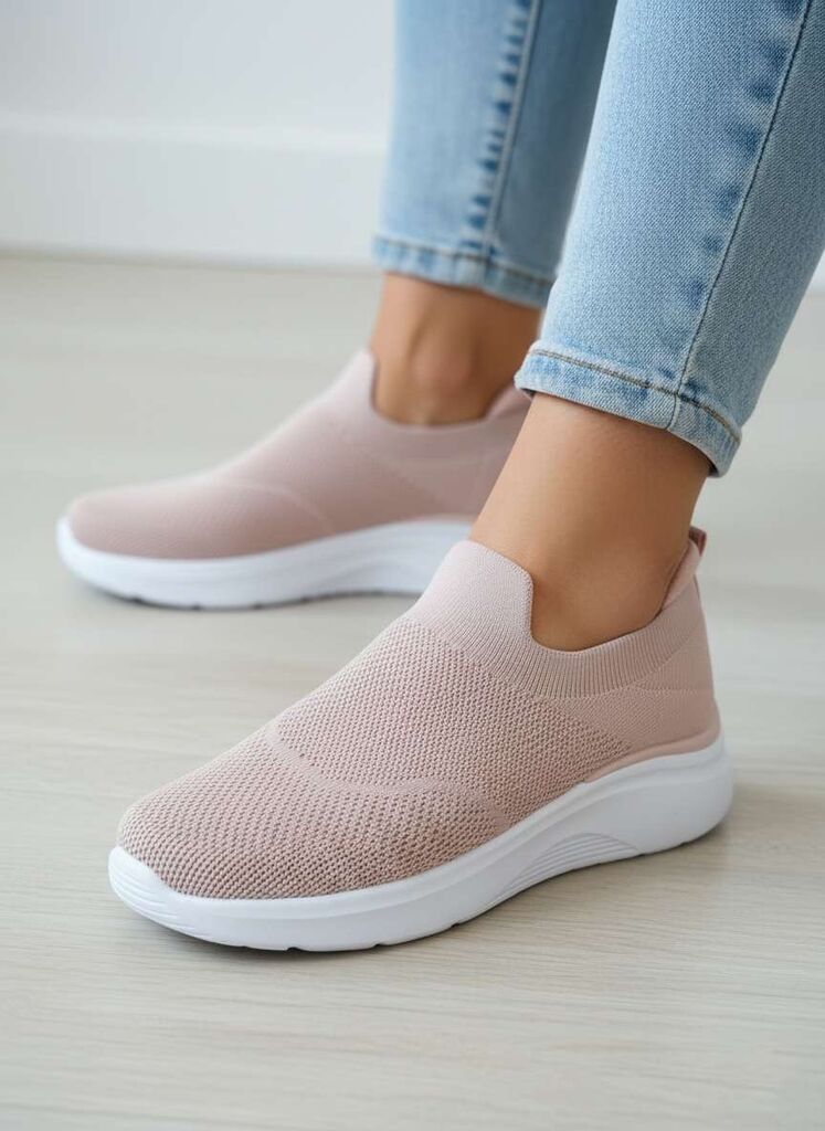 Slip on Sock/Mesh PINK