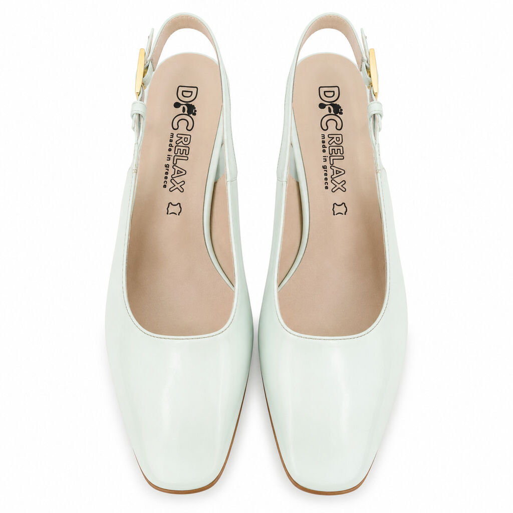 Sling-Back Vernice BLEU