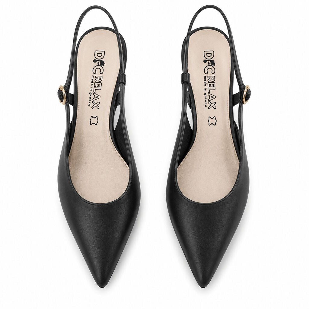 Ankle Strap Pump Nappa BLACK