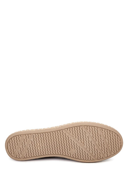 Black Knit Espadrille with Contrast Toe